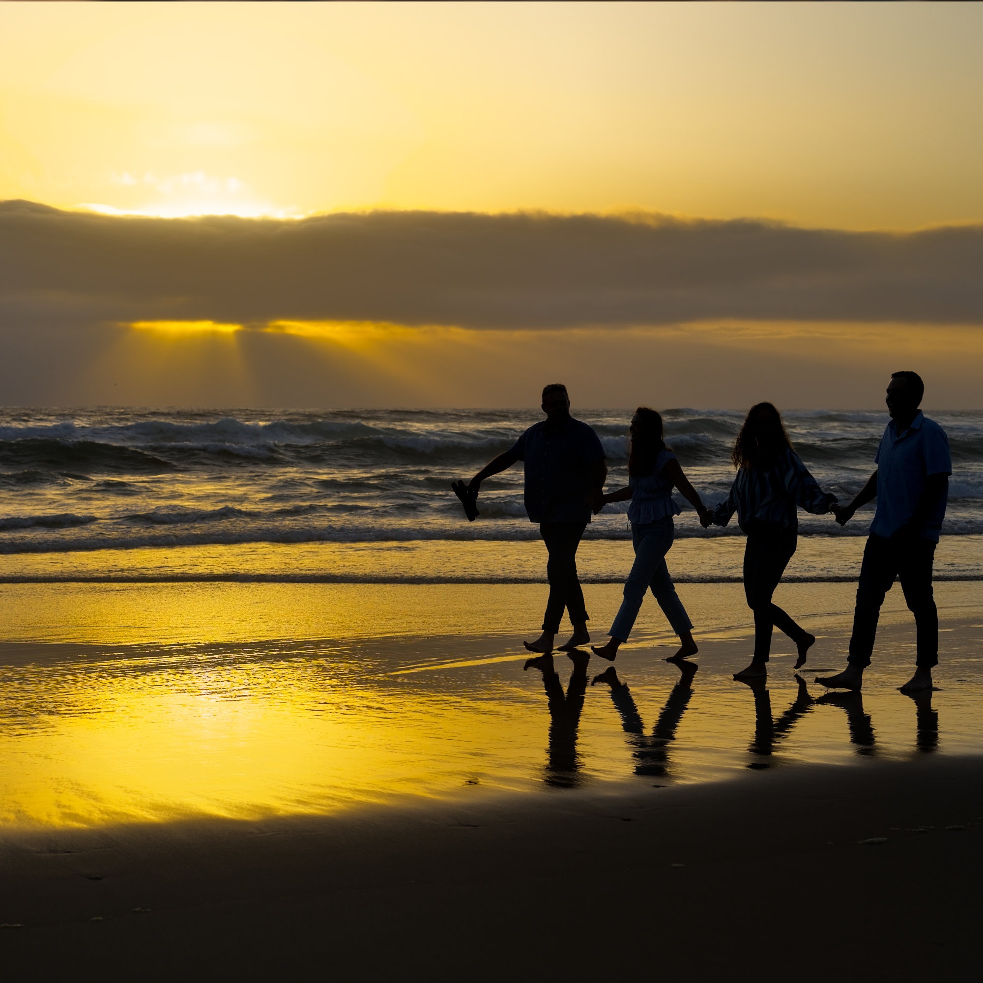 Sunset Family shoot at Cola beach in Sedgefield